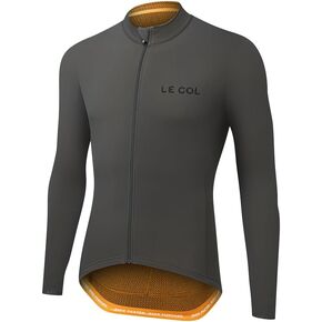 LE COL Men's Hors Categorie Jersey | Long Sleeve Bike Shirt | Thermal Fabric, Rear Pockets, Lightweight