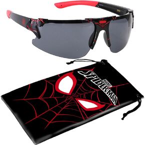 Marvel Spiderman Sunglasses for Kids - Stylish, Comfortable & Durable UV-Protective Spiderman Glasses With Soft Carrying Case