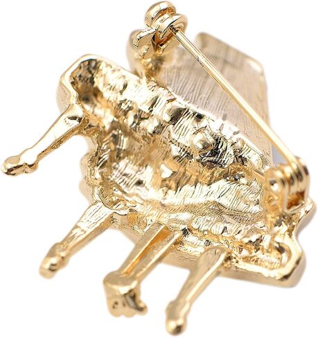 chelseachicNYC Tiny Jewel Crystal Shimmering Grand Piano Brooch Pin in Saudi Arabia