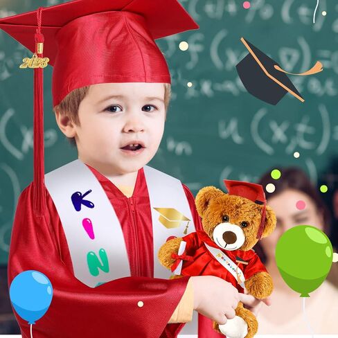 7 قطعة ثوب التخرج رياض الأطفال قبعة 2024 مرحلة ما قبل المدرسة اكسسوارات التخرج سرق شرابة وشاح حلية الدب الهدايا in Kuwait