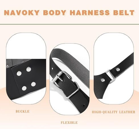 Navoky الخصر الشرير حزام تسخير الجلود القوطي الهذيان قابل للتعديل الجسم مشد الملحقات للنساء والفتيات للحزب، كوسبلاي، والمواعدة in Kuwait