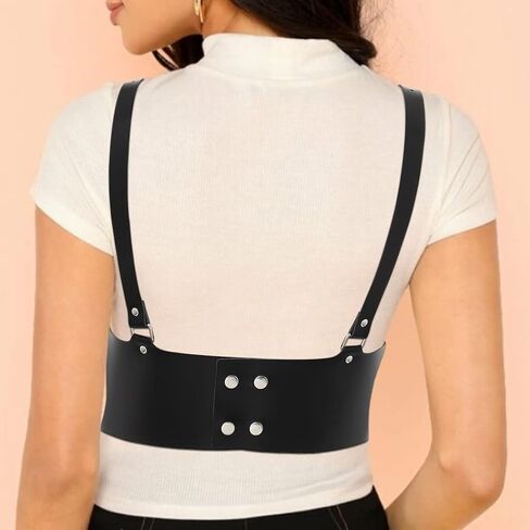 Navoky الخصر الشرير حزام تسخير الجلود القوطي الهذيان قابل للتعديل الجسم مشد الملحقات للنساء والفتيات للحزب، كوسبلاي، والمواعدة in Kuwait