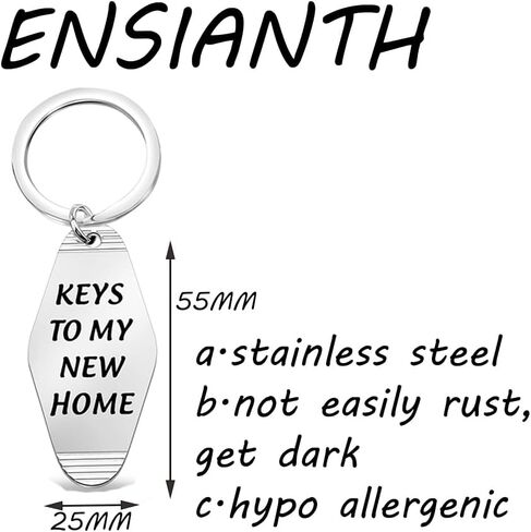 ENSIANTH هدية منزلية جديدة هدية لتدفئة المنزل هدية لأصحاب المنازل الجدد مفتاح لمنزلي الجديد سلسلة مفاتيح هدايا منزلية متحركة in Saudi Arabia