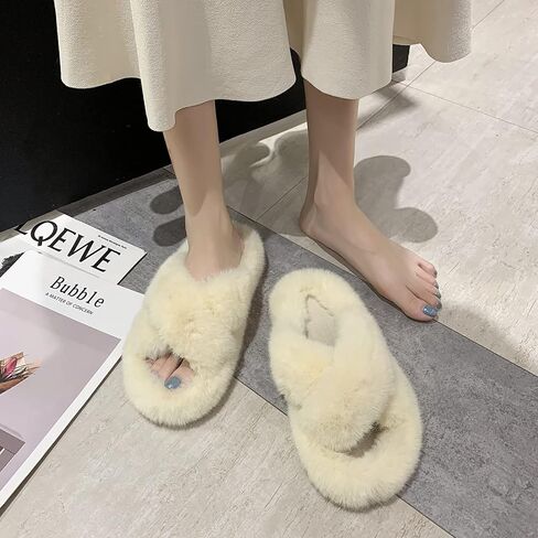 شبشب منزلي نسائي من OOYAYA ذو شريط متقاطع ناعم وخفيف الوزن باللون الأسود - شبشب مفتوح عند الأصابع سهل الارتداء وجيد التهوية للنساء، وغرفة النوم، والعروس، والفتيات، ومناسب للداخل/الخارج in Kuwait