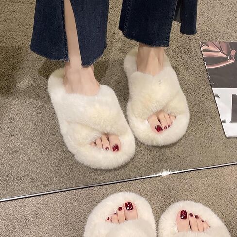 شبشب منزلي نسائي من OOYAYA ذو شريط متقاطع ناعم وخفيف الوزن باللون الأسود - شبشب مفتوح عند الأصابع سهل الارتداء وجيد التهوية للنساء، وغرفة النوم، والعروس، والفتيات، ومناسب للداخل/الخارج in Kuwait