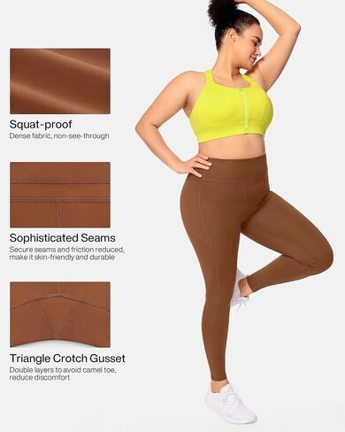 VFUS Butt Lifting High Waist Workout Leggings for Women Tummy Control with Pockets Non See Through Yoga Pants Plus Size in Saudi Arabia