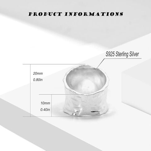 s925 الفضة الاسترليني الزهور نطاقات واسعه خاتم للنساء الفتات ، الرجعية خمر تزهر البرية الزهور الإبهام الدائري ، السبابة البنصر ، الزهور بوهو خاتم المجوهرات هديه in Kuwait