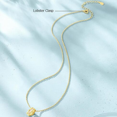 عقد بقلادة سلسلة ذهبية مع عرق اللؤلؤ قلادة انيقة من الفضة الاسترلينية للنساء in Kuwait