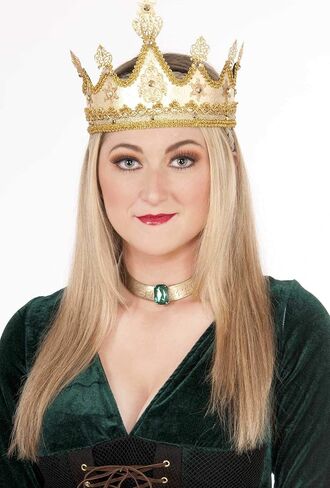 Forum Novelties 73637 Adult Medieval en Queen Crown, One Size, Gold in Saudi Arabia