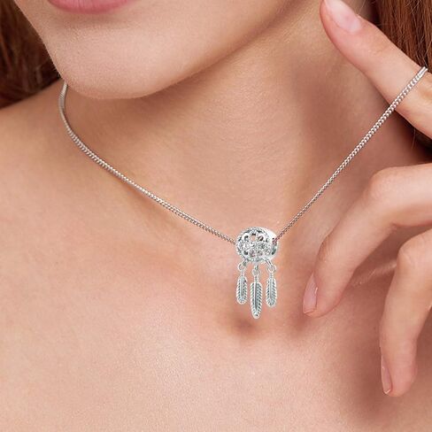 MZC Jewelry Dream Catcher Beads Charm for Pandora Bracelets Dreamcatcher Bead for Women Girls Best Friend Birthday in Saudi Arabia