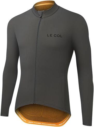 LE COL Men's Hors Categorie Jersey | Long Sleeve Bike Shirt | Thermal Fabric, Rear Pockets, Lightweight in Saudi Arabia