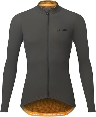 LE COL Men's Hors Categorie Jersey | Long Sleeve Bike Shirt | Thermal Fabric, Rear Pockets, Lightweight in Saudi Arabia