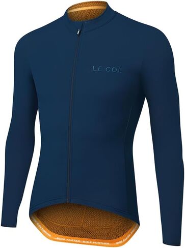LE COL Men's Hors Categorie Jersey | Long Sleeve Bike Shirt | Thermal Fabric, Rear Pockets, Lightweight in Saudi Arabia