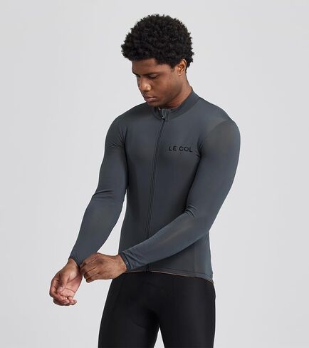 LE COL Men's Hors Categorie Jersey | Long Sleeve Bike Shirt | Thermal Fabric, Rear Pockets, Lightweight in Saudi Arabia