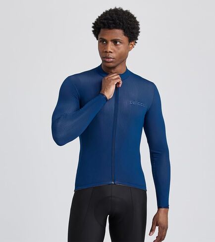 LE COL Men's Hors Categorie Jersey | Long Sleeve Bike Shirt | Thermal Fabric, Rear Pockets, Lightweight in Saudi Arabia