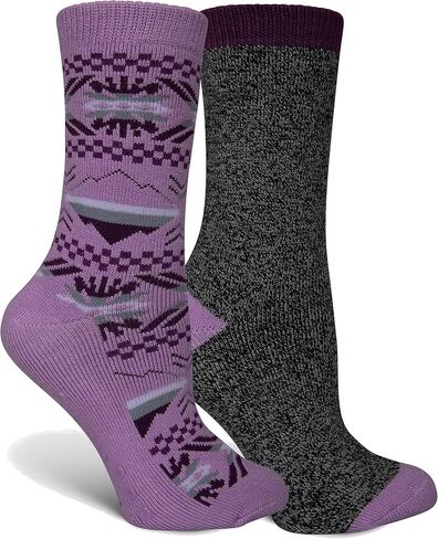 Columbia Women's Lounge Crop Gripper Aztec Crew Sock 2 Pair, Gumdrop, Women 4-10, Gumdrop, 4-10 in Kuwait