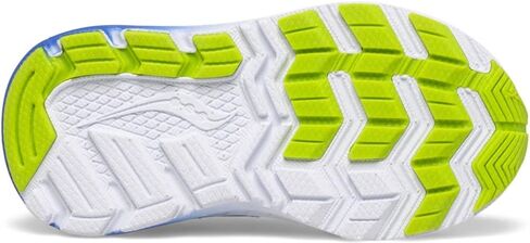 Saucony Ride 10 Jr Sneaker, Navy/Green, 5.5 Wide US Unisex Little_Kid in Saudi Arabia