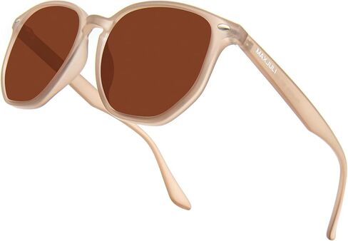 ماكسجولي نظارة شمسية بعدسات سداسية مستقطبة للنساء والرجال باطار مضلع TR90 8821 in Kuwait