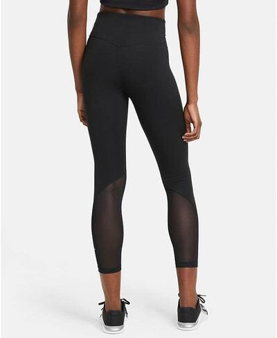 بنطال ضيق متوسط ​​الارتفاع للنساء من Nike One مقاس 7/8 بألواح شبكية in Saudi Arabia