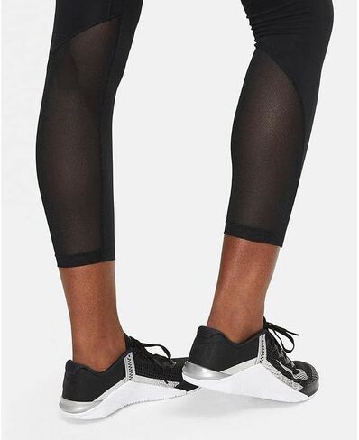 بنطال ضيق متوسط ​​الارتفاع للنساء من Nike One مقاس 7/8 بألواح شبكية in Saudi Arabia