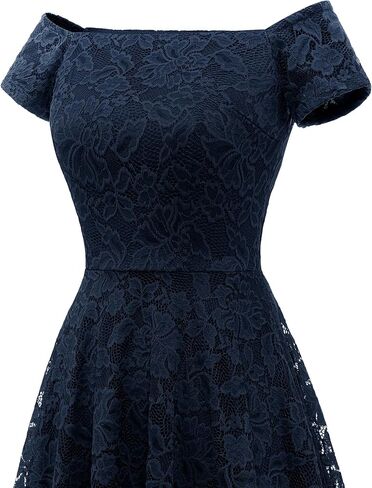 فستان وصيفة العروس نسائي من الدانتيل الزهري من Wedtrend فستان بكتف مكشوف عالي الطول لحفلات الكوكتيل in Kuwait