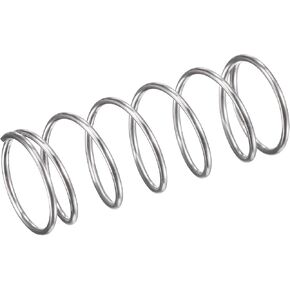 زنبرك ضغط uxcell، 304 من الفولاذ المقاوم للصدأ، 10 مم OD، حجم السلك 0.7 مم، طول مضغوط 9 مم، طول حر 35 مم، سعة تحميل 11.8N، لون فضي، 10 قطع in Kuwait