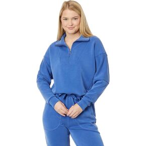 Sweaty Betty Women's Sand Wash Soft Half Zip Pullover Sweatshirt