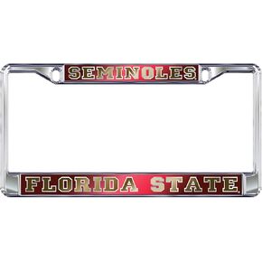 إطار علامة لوحة الترخيص من الكروم FSU FLORIDA STATE SEMINOLES