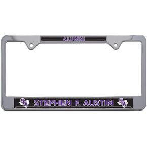 SFA Stephen F Austin State University Metal License Plate Frame (Chrome Alumni)
