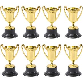 IMIKEYA Mini Trophy Awards: 10/25Pcs Mini Trophies for Kid Awards Plastic Golden Reward Trophies Mini Award Trophies Cup