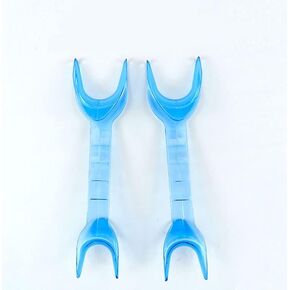 SmileSupplies 143ºC Double Sided Cheek Retractor Small/Pedo Transparent Blue (Pack of 4) in Saudi Arabia