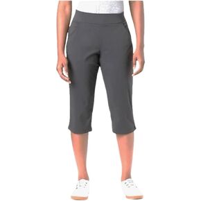 Columbia Women's Anytime Casual Capri, Stain Resistant, Sun Protection (as1, Alpha, s, Regular, Regular) Grey