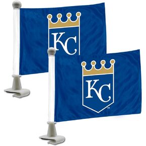 FANMATS 61845 Kansas City Royals Ambassador Car Flags - 2 Pack Mini Auto Flags, 4in X 6in, Perfect for Hood or Trunk