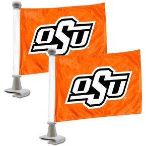 FANMATS 61924 Oklahoma State Cowboys Ambassador Car Flags - 2 Pack Mini Auto Flags, 4in X 6in, Perfect for Hood or Trunk