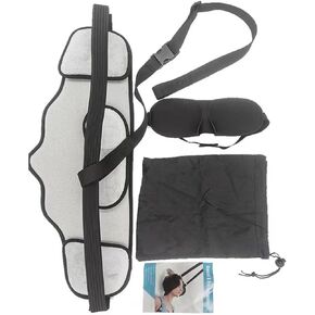 Head Neck Traction, Neck, Cervical Traction Device, Bracket, and Extender on The Door to Relieve Fatigue, BLACK