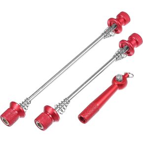 X AUTOHAUX 1 Set Bicycle Wheel Safety Lock Quick Release Skewer Anti-theft Aluminum Alloy Mountain Road Bike Parts Accessories