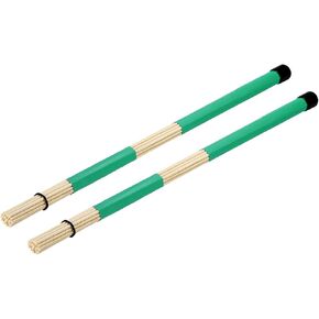 MECCANIXITY Bamboo Drum Stick Rods Brushes Hot Rods Drumsticks Brush Blue for Jazz Acoustic Rock Band Music Lover Percussion 1 Pair