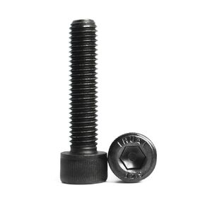 M5 x 60mm Socket Head Cap Screws Bolts 12.9 Grade Alloy Steel Metric Machine Hex Socket Screw, Black Oxide Finish, Fully Threaded, 25PCS
