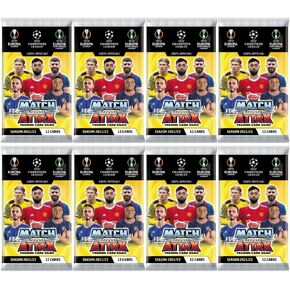 CHAMPIONS LEAGUE 2021-22 Topps Match Attax Cards - 8-Pack Set (12 Cards per Pack) (Total of 96 Cards)