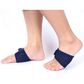 Arch Support Insoles for Flat Feet, Plantar Fasciitis Strap for Foot Pain, Heel Spurs and High Arch, Copper Arch Support Compression Braces, Gel Relieves Aches Pains