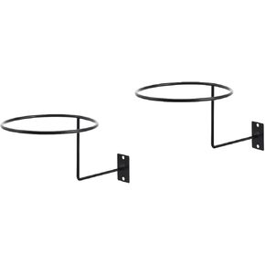 Kisangel 2 pcs Display Stand Soccer Storage Rack Basketball net Basketball Holder Rack Wall Basketball Hoop Black Shelf for Wall Exercise Ball Stand Practical Ball Holders Ball Storage Rack