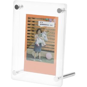 Oedema Acrylic Clear Picture Frame 90×65mm Sports Card Display Trading Card Frame with Double Card Slots for Kpop Photocard, Baseball Cards, Game Cards
