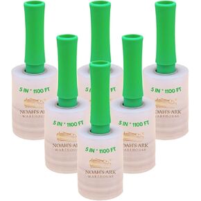 Noahs' Ark Warehouse 5" x 1100 FT 60 Gauge Industrial Strength Mini Hand Stretch Wrap Film Clear Plastic Roll with Handle for Moving, Furniture Wrapping, Package Protecting, Pallet Storaging (6 Pack)