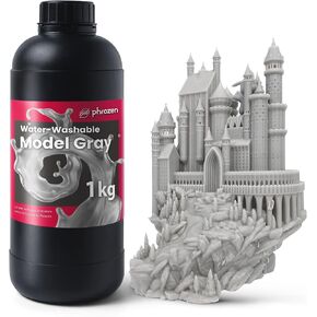phrozen 3D Printer Water-Washable Rapid Resin, Model Gray 405nm LCD UV-Curing Photopolymer Resin for High Precision Printing, Low Odor, Non-Brittle, Easy to Print, Easy to Clean and Cure (1KG) in Saudi Arabia