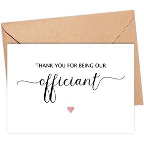 Thank You For Being Our Officiant Card - Officiant Thank You Card - Bridal Party Wedding Card - Officiant Appreciation Card - Funny Wedding Party Card