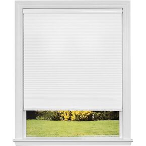 Redi Shade Artisan Select No Tools Custom Cordless Cellular Blackout Shades, Cloud White, 38 1/2 in x 72 in