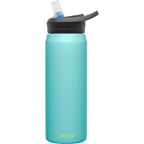 زجاجة مياه CamelBak eddy+ مع شفاطة 25oz - ستانلس ستيل معزول، أسود