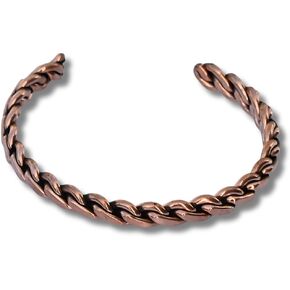 Hand Forged 100% Pure Copper Bracelet. Made with Solid High Gauge Copper and Health benefits. Enhance your well-being in style