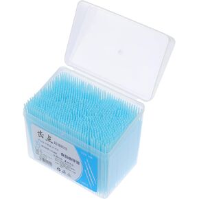 EXCEART) Floss Interdental Picks 1060Pcs Double- end Plastic Toothpicks Tooth Gaps Cleaning Floss Slim Interdental Oral Cleaner Sticks (Assorted Color Travel