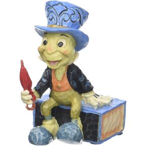Enesco Disney Traditions by Jim Shore Pinocchio Jiminy Cricket Miniature Figurine, 2.75", Multicolor